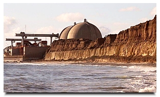The exterior view of the San Onofre power plant. Charlie Neuman