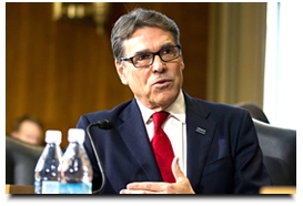 Erik Verduzco/Las Vegas Review-Journal Energy Secretary-designate, former Texas Gov. Rick Perry, testifies at his confirmation hearing before the Senate Energy and Natural Resources Committee on Capitol Hill in Washington D.C. 
